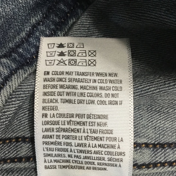 American Eagle Super Stretch Distressed Jacket  Size Medium - Picture 7 of 7